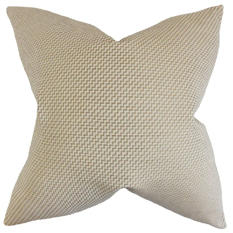 Gilberte Geometric Euro Sham Sand