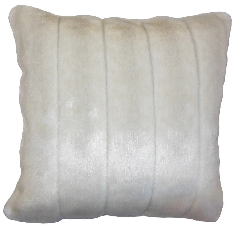 Valeska Faux Fur Euro Sham Beige