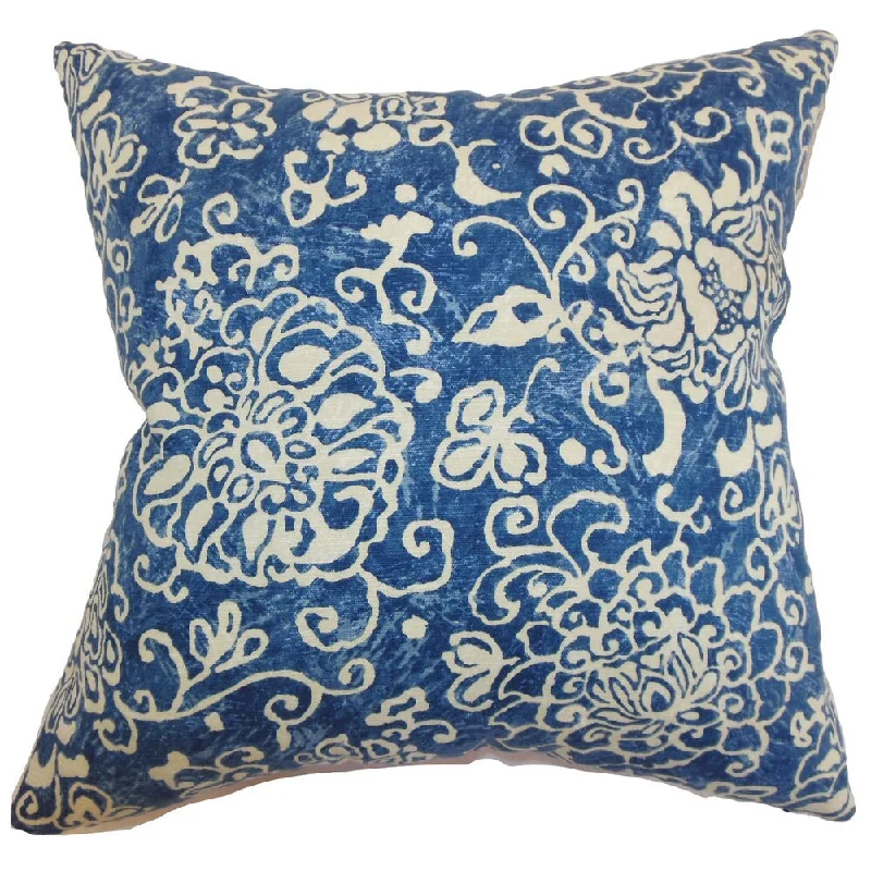 Jaffna Floral Euro Sham Blue