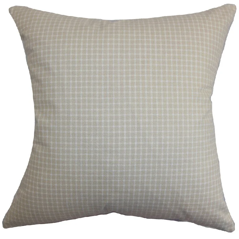 Xandy Plaid Euro Sham Natural