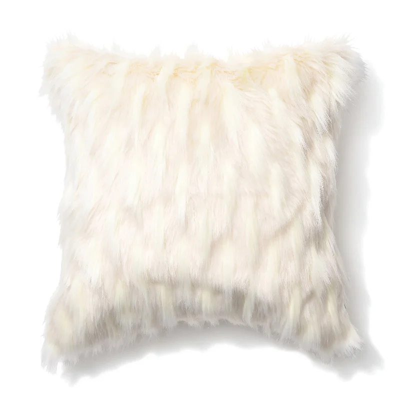 Fur I Cushion Cover 450 X 450 White