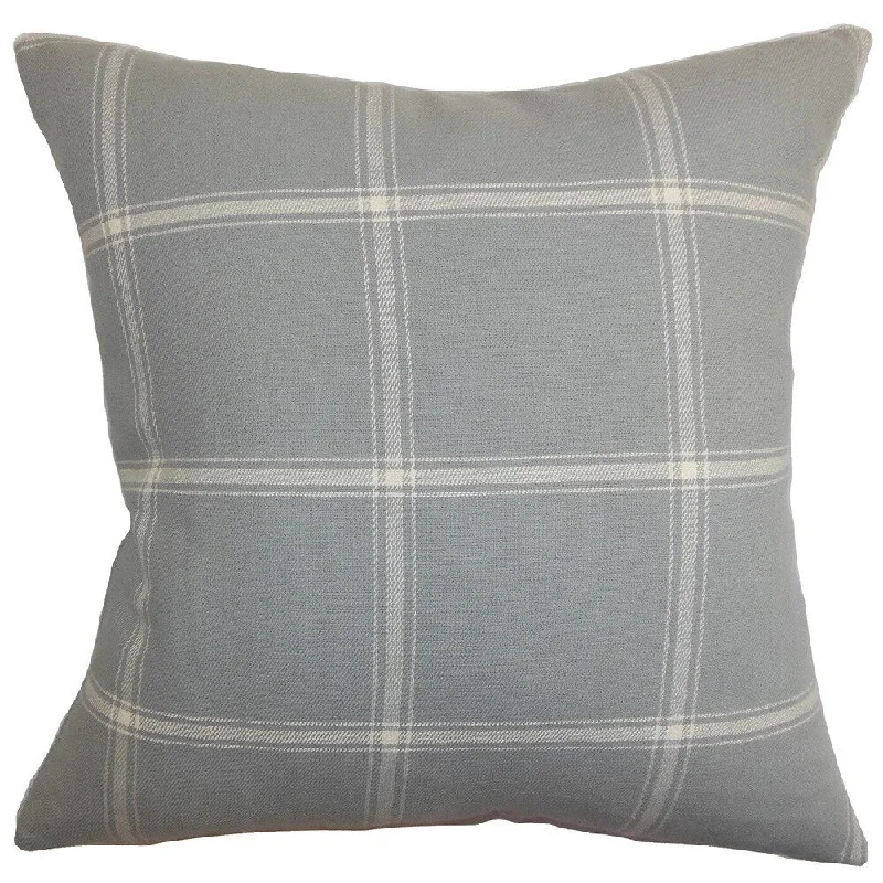 Naretha Plaid Euro Sham Gray