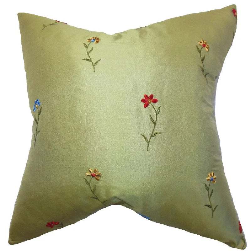 Daithi Floral Euro Sham Green