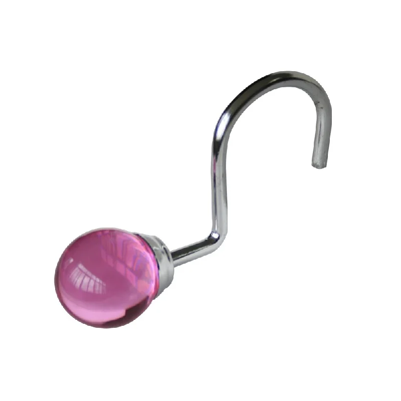 Acrylic Globe Shower Curtain Hooks