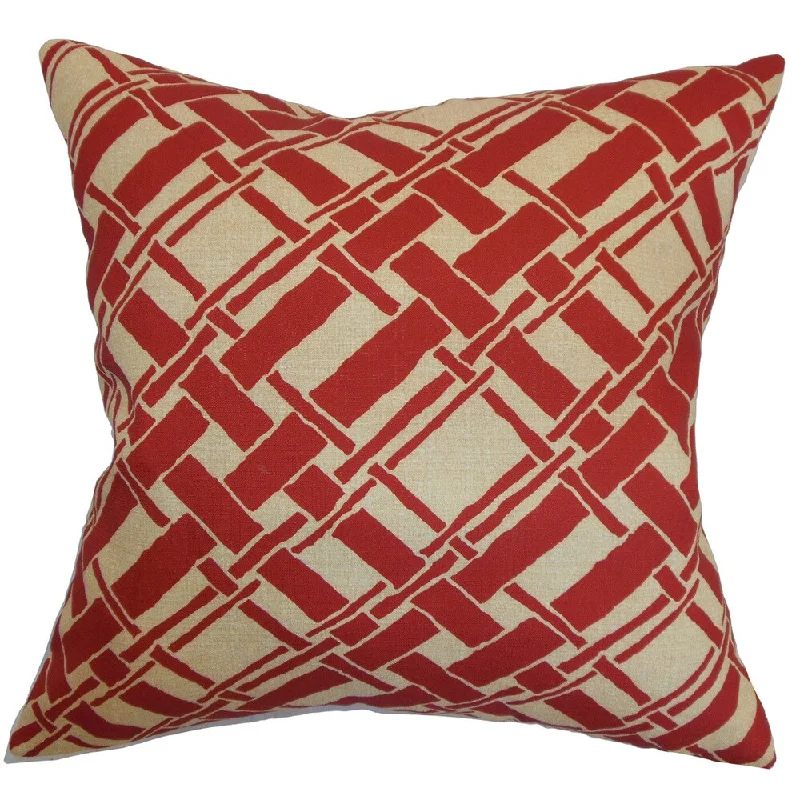 Rygge Bamboo Euro Sham Red