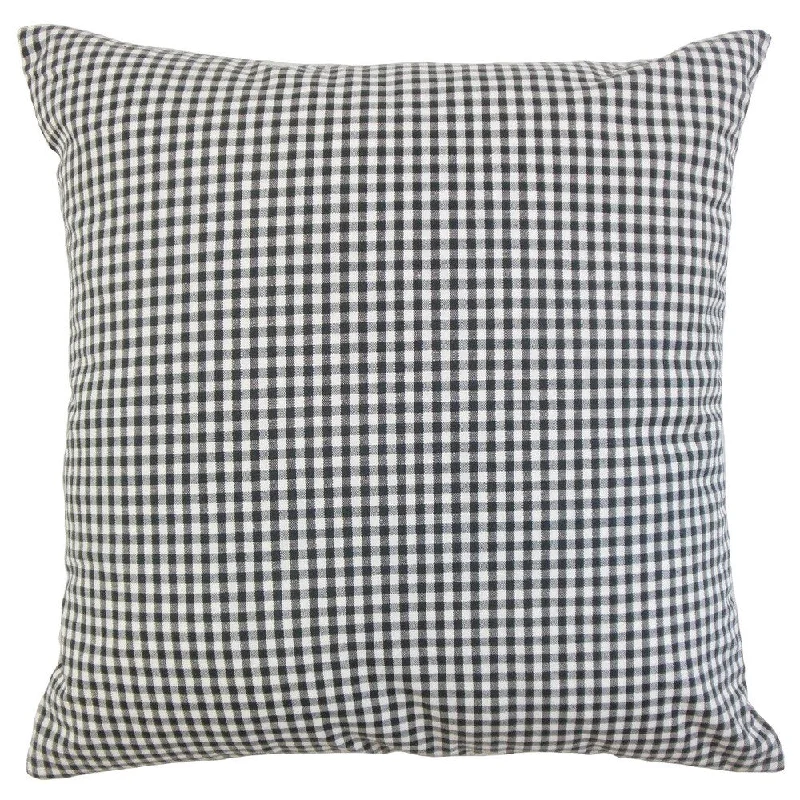 Keats Plaid Euro Sham Black