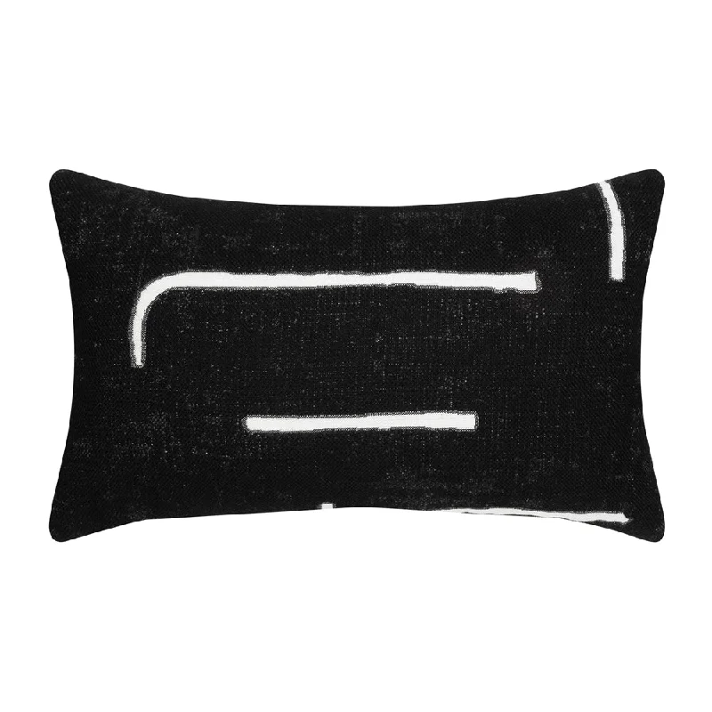 12" x 20" Elaine Smith Pillow  Instinct Ebony