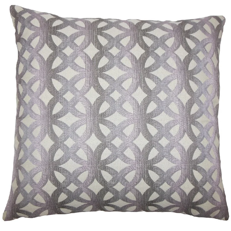 Heulwen Geometric Euro Sham Lilac