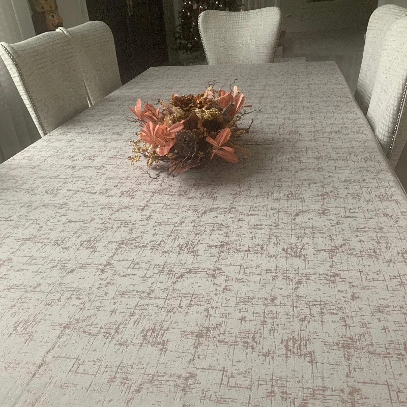 Rectangular Etched Velvet Tablecloth