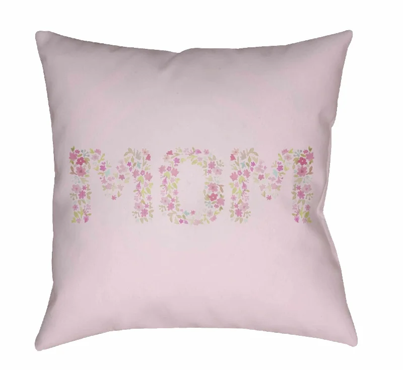 Ronny Pastel Pink Floral Mom Accent Pillow