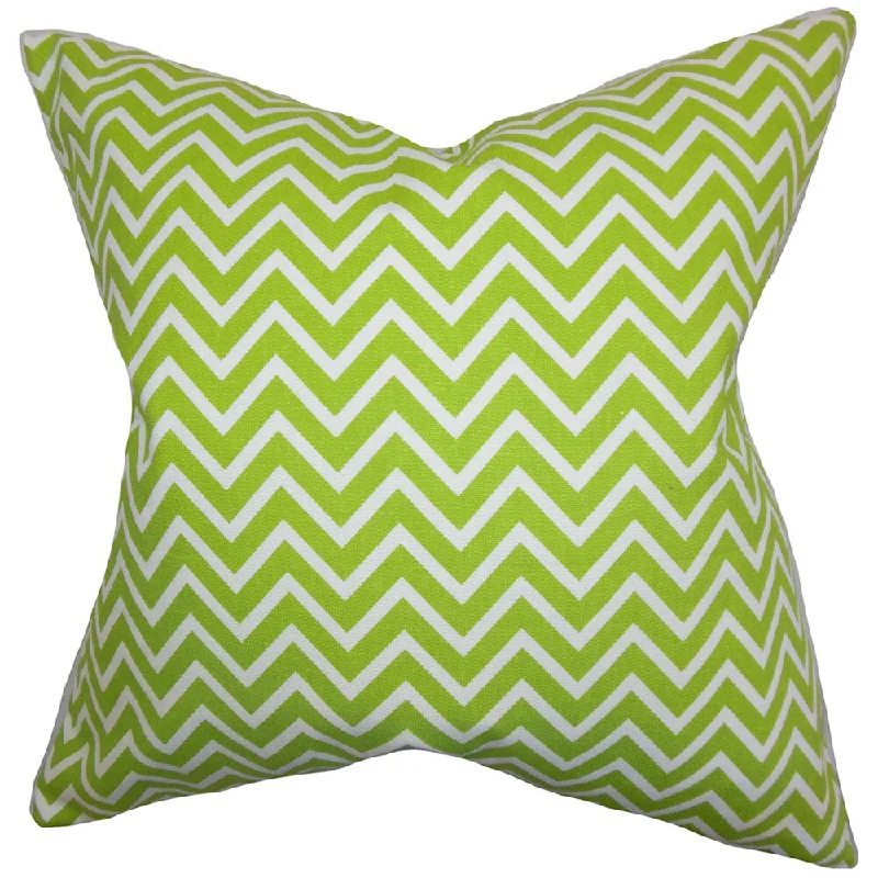 Sula Zigzag Euro Sham Chartreuse