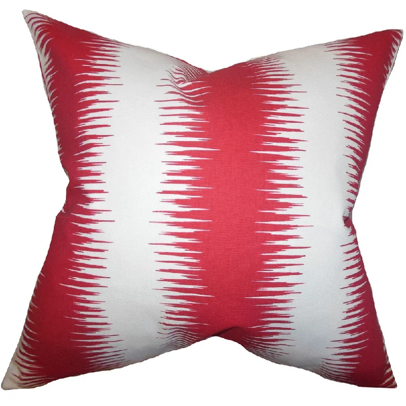 Garbo Geometric Euro Sham Red