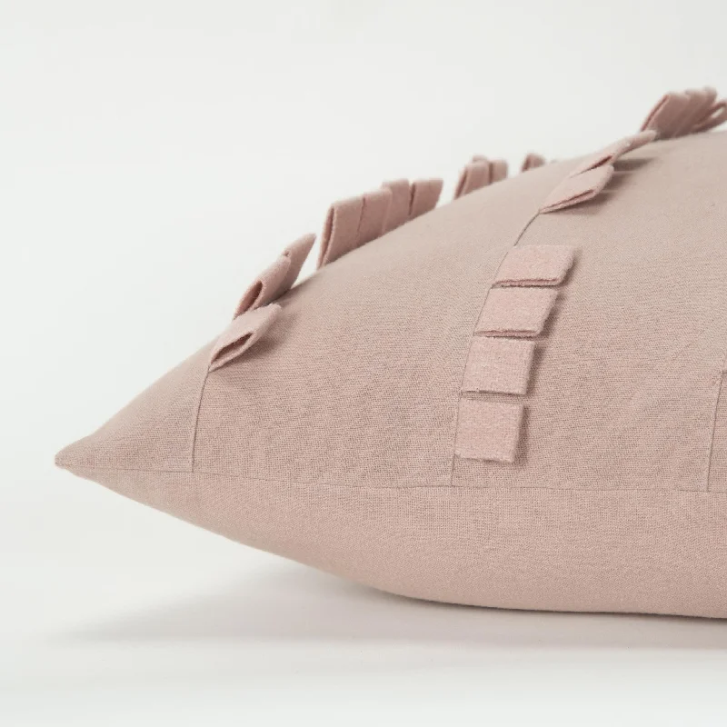 20" Blush Cotton Pillow