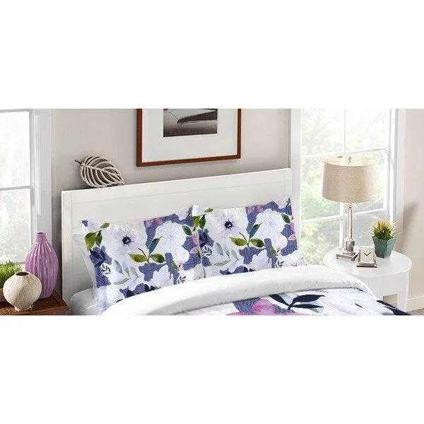 Laural Home Denim Floral Dreams Standard Pillow Sham