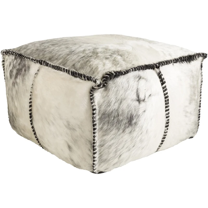 Ranger Pouf in Black & White