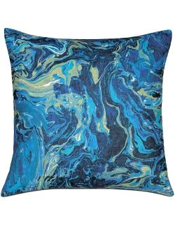 Marbled Sea Accent Pillow