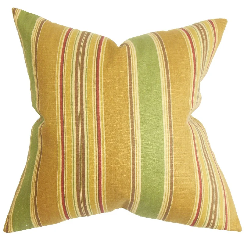 Hollis Stripes Euro Sham Green