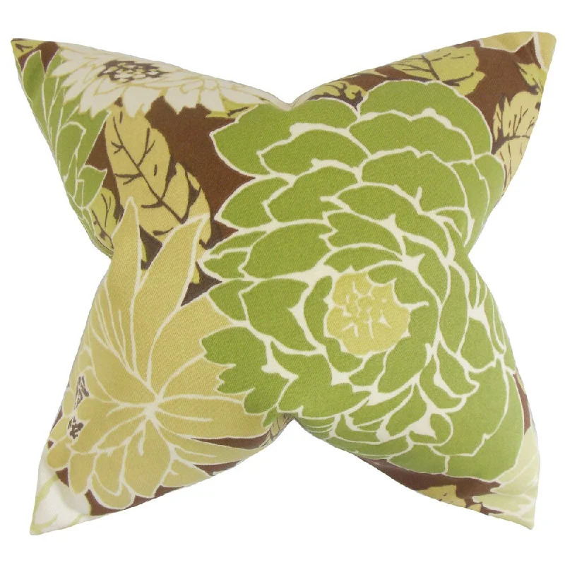 Delaney Floral Euro Sham Fennel