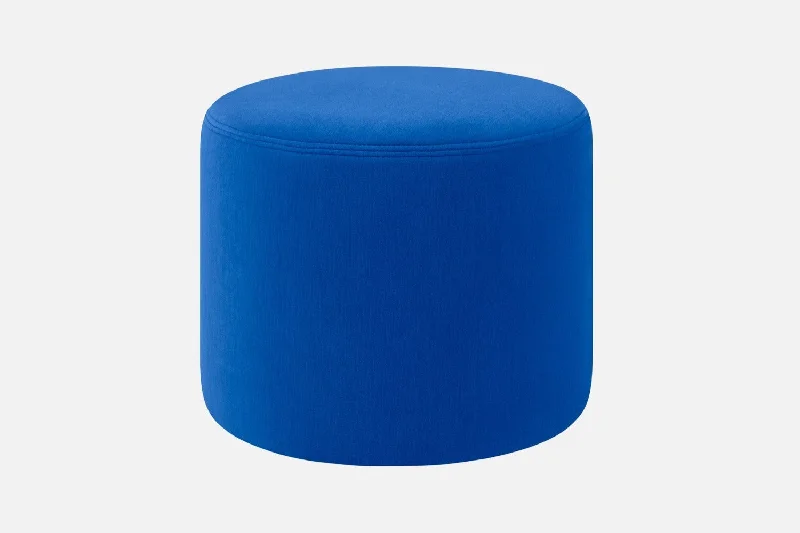 Bon Blue Round Pouf