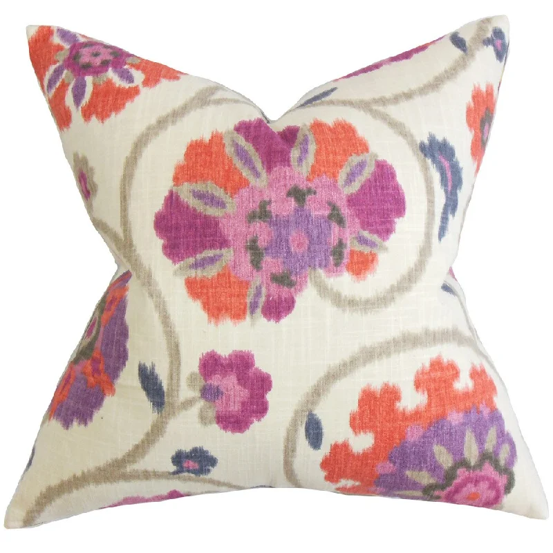 Tarian Floral Euro Sham Purple