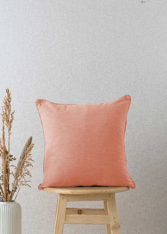 Solid Rust 100% cotton plain cushion cover for sofa