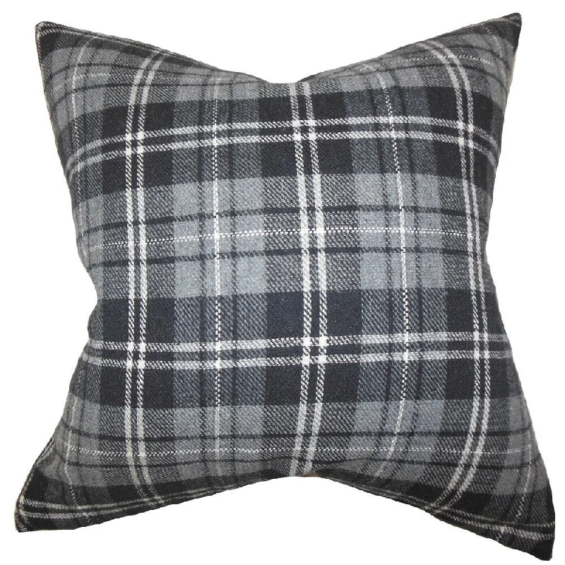 Baxley Plaid Euro Sham Grey