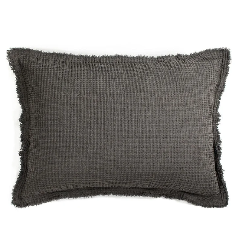 Tipton Matelasse Sham, Charcoal, Standard