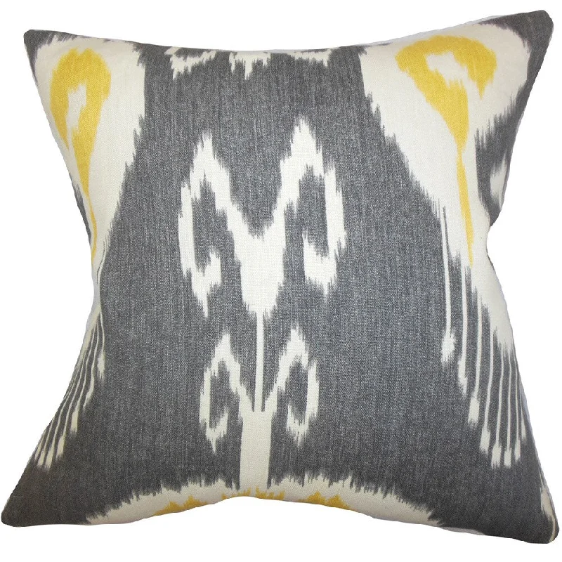 Cleon Ikat Euro Sham Gray