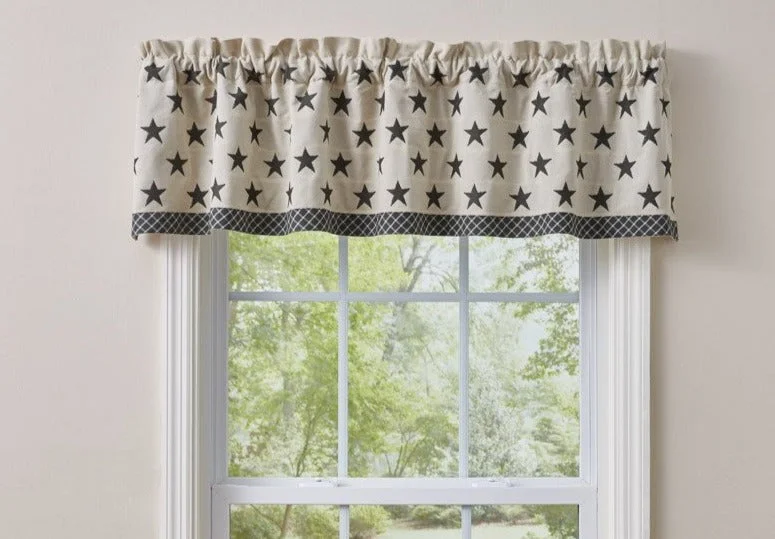 Lebanon Star Lined Valance Set of 2 Park designs