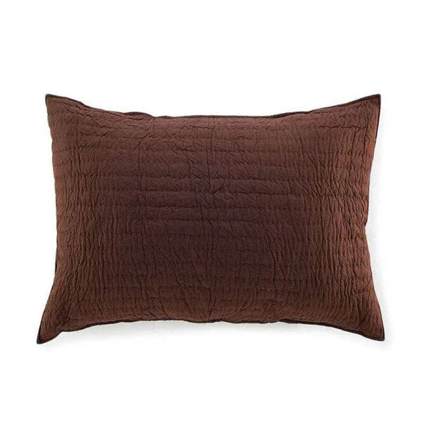 Brighton Brown Quilted Cotton Sham