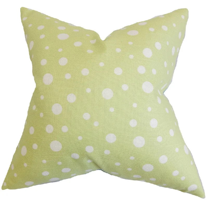 Bebe Polka Dots Euro Sham Celery Green