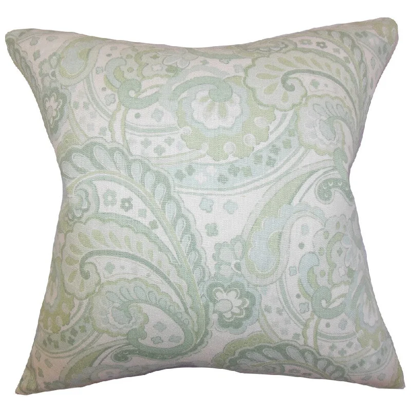 Iphigenia Floral Euro Sham Green