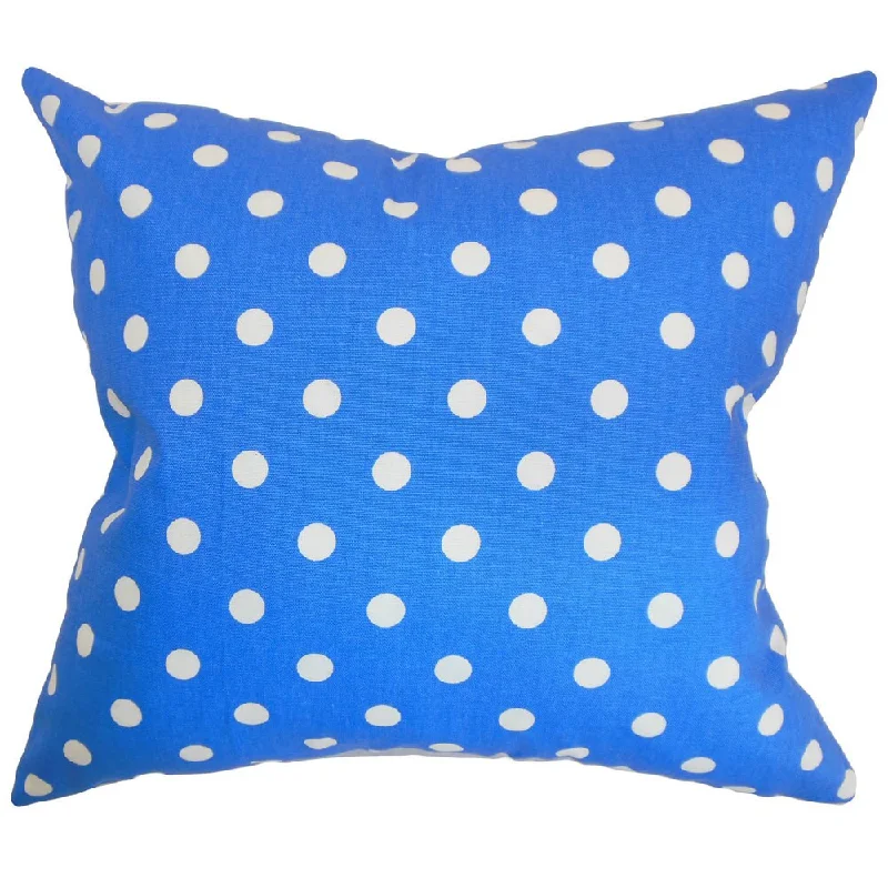 Nancy Polka Dots Euro Sham Paris Blue White