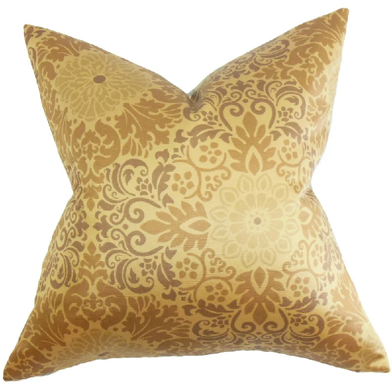 Sefarina Floral Euro Sham Gold