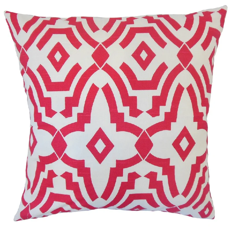 Dephne Geometric Euro Sham Pink