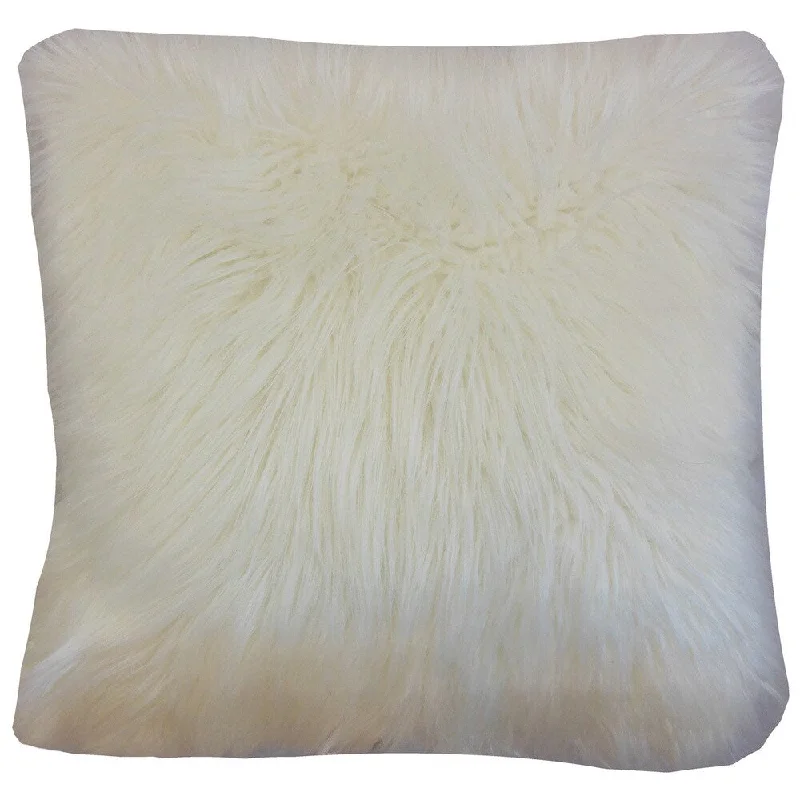 Valeska Faux Fur Euro Sham Off White