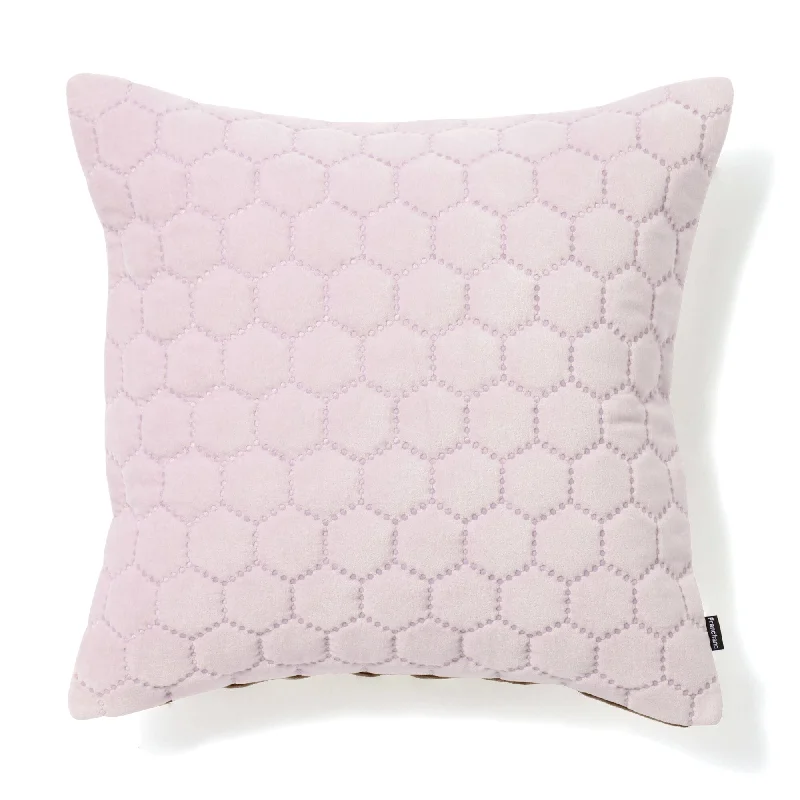 Velvet Quilt Cushion Cover 450 x 450  Light Purple