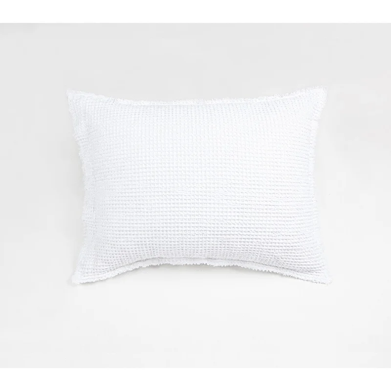 Tipton Matelasse Sham, White, Standard