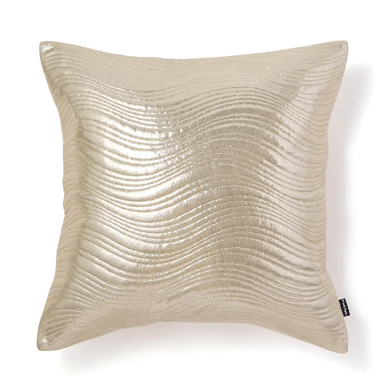 Metallic Quilt Cushion Cover 450 X 450 Gold