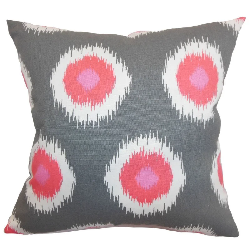 Paegna Ikat Euro Sham Flamingo