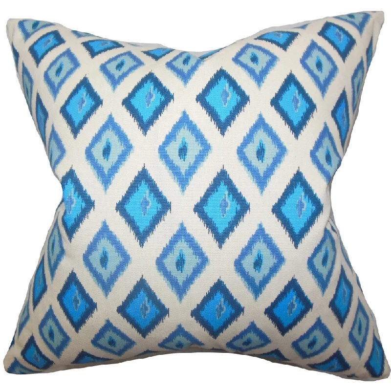 Ipomen Geometric Euro Sham Blue