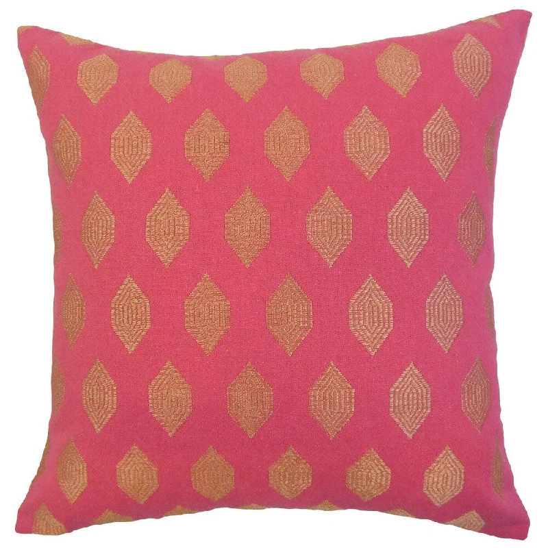 Gal Geometric Euro Sham Magenta