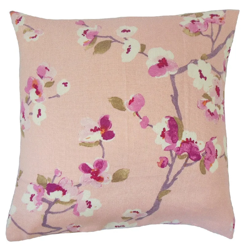 Dashania Floral Euro Sham Flamingo