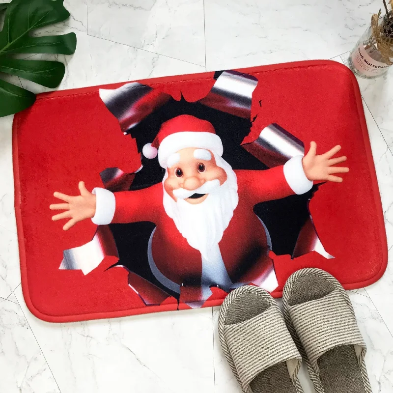 Small Size Christmas Decorations Door Mats Pattern 05