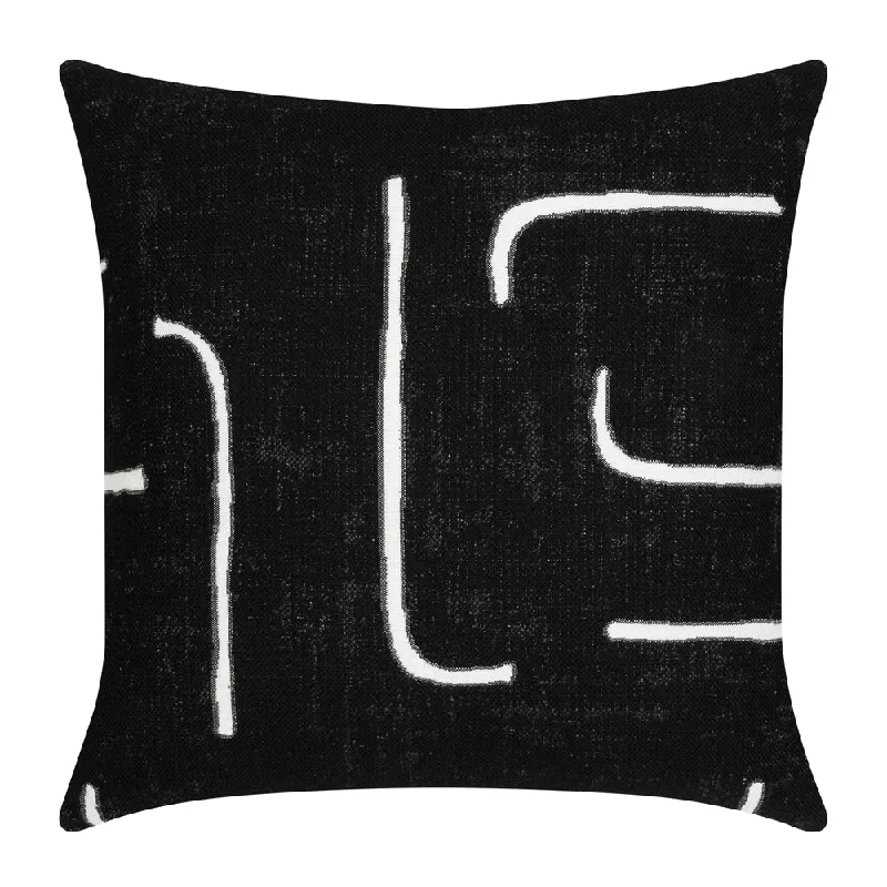 20" Square Elaine Smith Pillow  Instinct Ebony