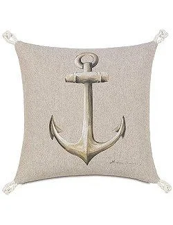 Bosun's Nautical Collection Anchor Accent Pillow