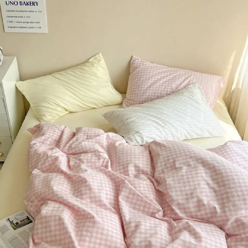 Pastel Gingham Pillowcases