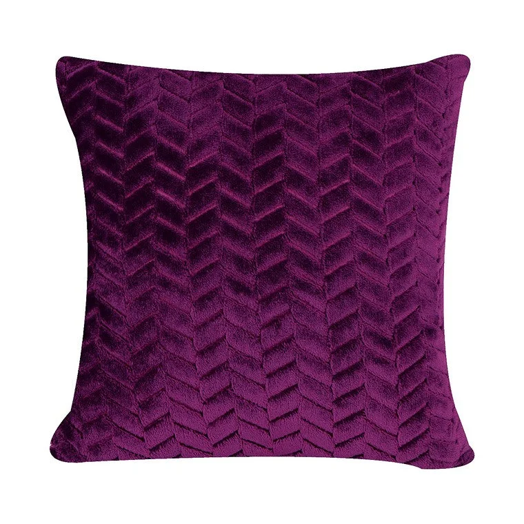 H&G Jaquard Fashion Cushion, Amethyst, 40x40cm