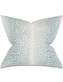 Aqua Fawn Ombre Accent Pillow