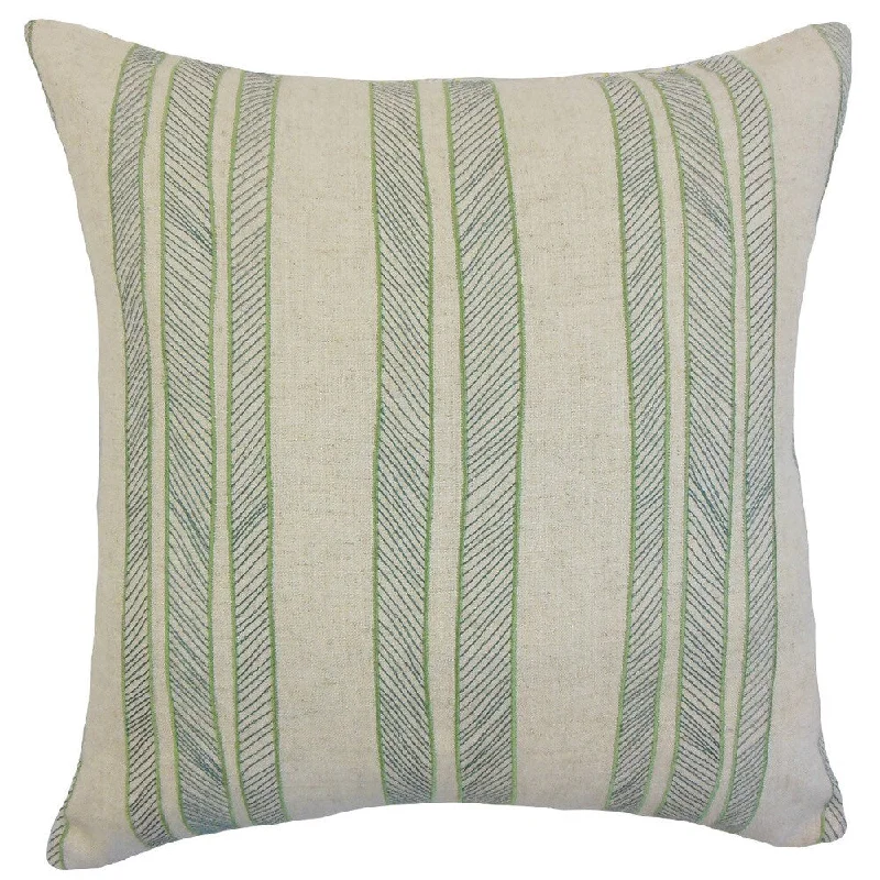 Drum Stripes Euro Sham Grass